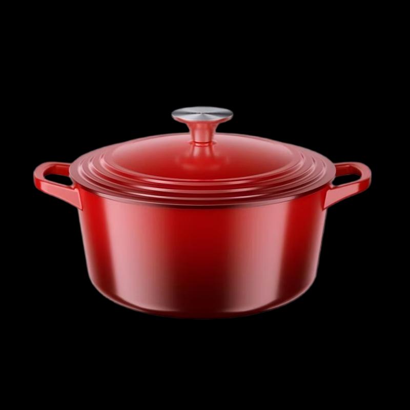 Эмалированная чугунная кастрюля для супа и рагу Maikalo