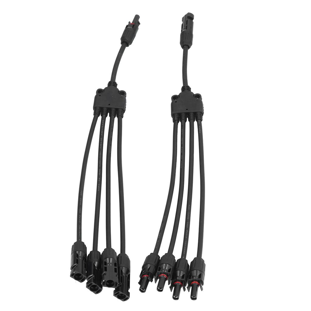 Solar Connector Y Branch 1 to 4 Waterproof Parallel Adapter Splitter for Outdoor