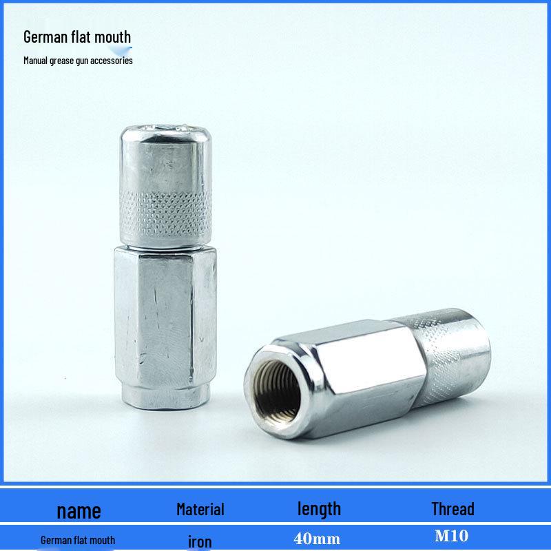 Comprehensive Grease Gun Accessory Kit with Nozzle, Manual, High-Pressure Pneumatic/Electric Tubes, Flexible Hose, Tip, Lock Pliers, and Flat Nozzle