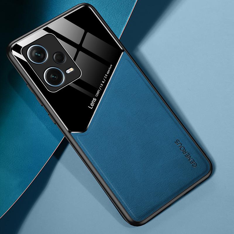 Shockproof Case for Xiaomi Redmi Note 12 Pro+ 5G TPU+PC+PU Leather Slim Phone Cover Support Magnetic Car Mount
