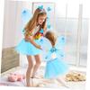PRETYZOOM Ailes d'Ange, Costume Cosplay pour Enfants, Ailes de Papillon, Jolies Ailes de Fée, Parfait pour les Spectacles sur Scène, Halloween, Noël, Fêtes,