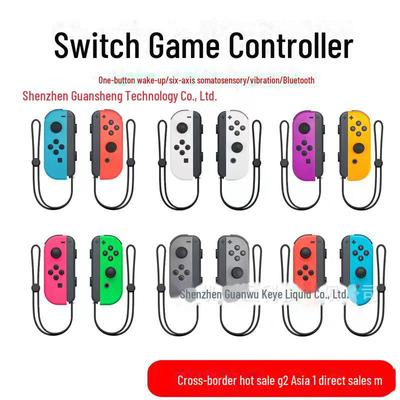 Compatible Joycon Handles for NS Switch - Kingdom Tears Edition with Bluetooth Wake-Up and Fitness Ring Support