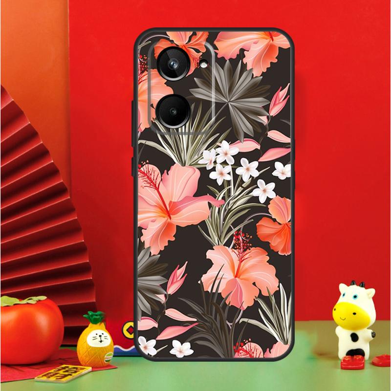 

Tropical Paradise Hawaiian Flower For Realme 10 11 12 13 14 Pro Plus 15 GT7 Pro GT6 C65 C67 C63 C61 C55 C51 C53 C35 C75 Case Realme C53
