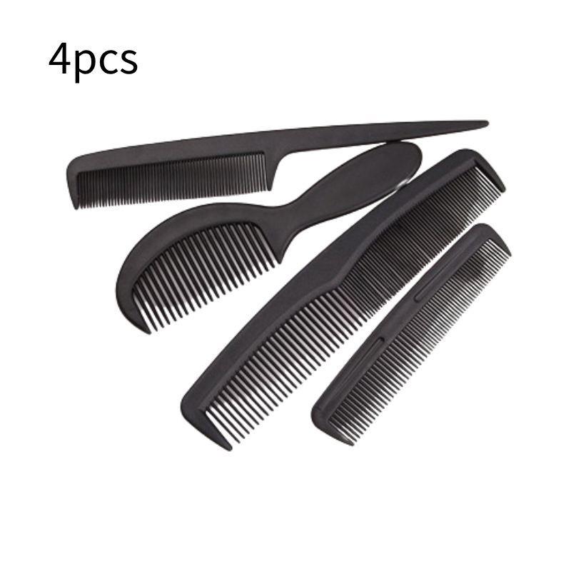 

Pink Set 4pcs Black Hair Comb Barber Accessories Straightening Tool Styling чёрный