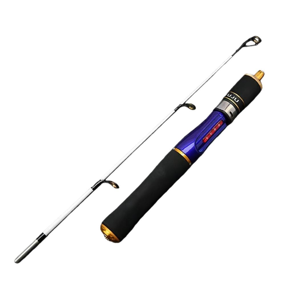 Compact Telescopic Ice Fishing Rod (60-80cm) - Winter Casting Rod for Outdoor Fishing