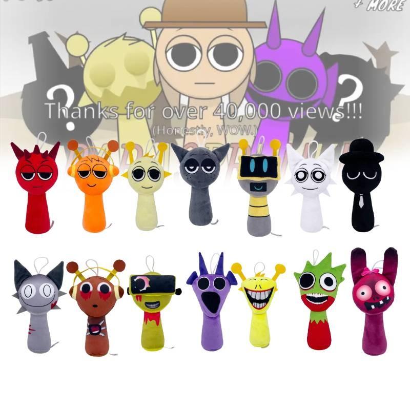 Sprunki Colorful Stuffed Toy Cartoon Game Children Birthday Holiday Gift Dolls