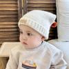 Soft Knitted Pompom Baby Infant Cap Solid Color Pullover Hat Cute Toddler Yarn Beanies  Outdoor