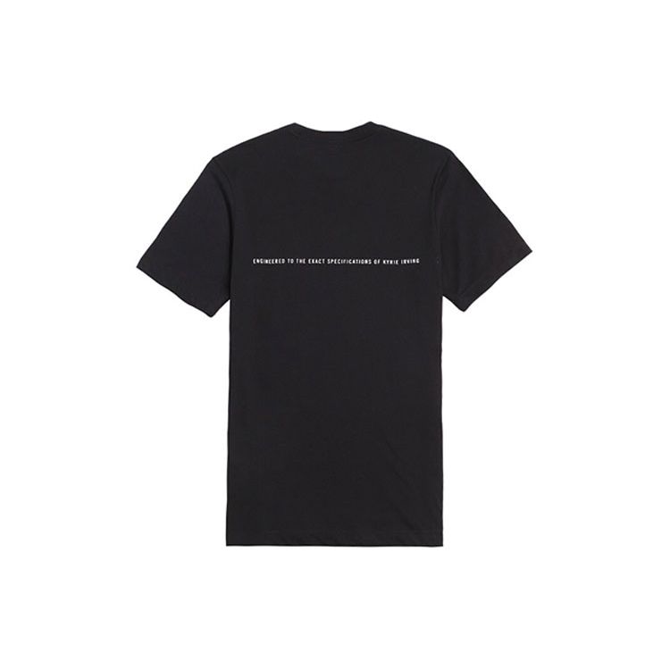 Nike Kyrie Irving Graphic Sports Crew Neck T-Shirt Men Tops Black CK9438-010