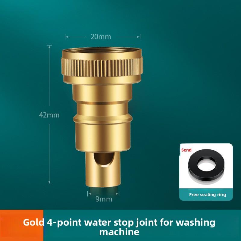 3/4" 1/2''Thread Connector Faucet Hose Tap Water Adapter Quick Connector Water Pipe Fittings Home Replacement Accessory