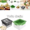 Lis na tofu Lis Bezpečný Forma Vestavěný Odvodňovač Gadget Sójový tvaroh Lis Sada Kitch 3vrstvá Forma na výrobu tofu