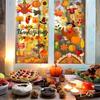 158Pcs Thanksgiving Window Clings for Glass Window, Double Sided Fall Turkey Window Stickers Deals Decor for Home Office Decorations, Thanksgiving