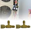 T Type 1/4inch SAE Adapter Core Adapter For Air Conditioning And Refrigeration Equipment Liquid Filling Hand Tool