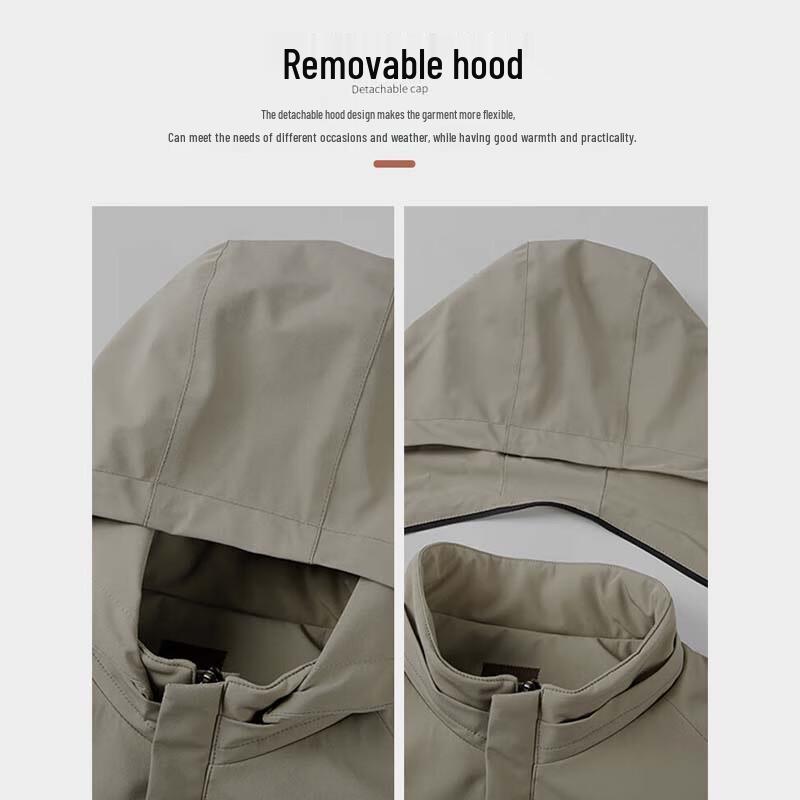 TRIES Men's Regular Fit Embroidered Jacket