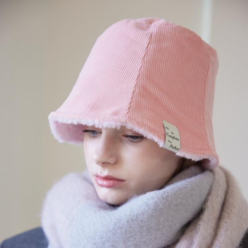 Allincomplete Teddy Reversible Bucket Hat  3 Colors 