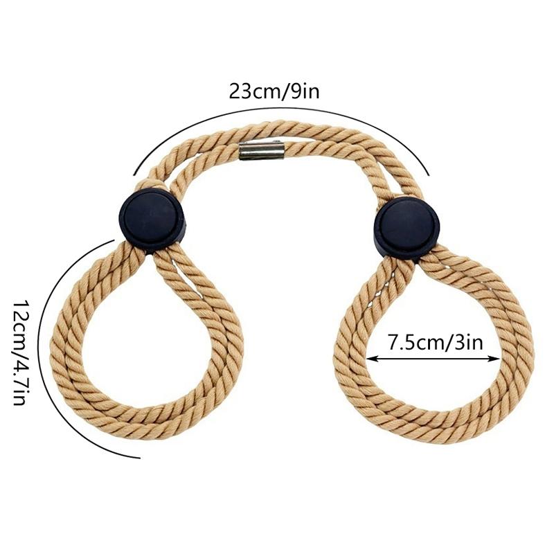BDSM Sex Handcuff Hand Restraint Erotic Shackle Binds Sex Rope Slave Bondage Sexope Ankle Cuffs Backhandcuff Easy To Use Sex Toy