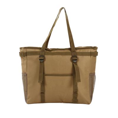 Picnic Insulated Bag Large Capacity Multi Pockets Food Thermal Cooler Bag for Camping Party Fishing Khaki