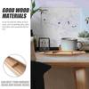 1pc Wooden Mini Boat Model Home Office Desktop Decor Figurines Bedroom nament Wood Craft Item Sturdy Lightweight Simple