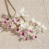 2 Fork Artificial Dendrobium Branch Realistic Handmade Simulation Orchids Exquisite Real Touch Fake Flowers