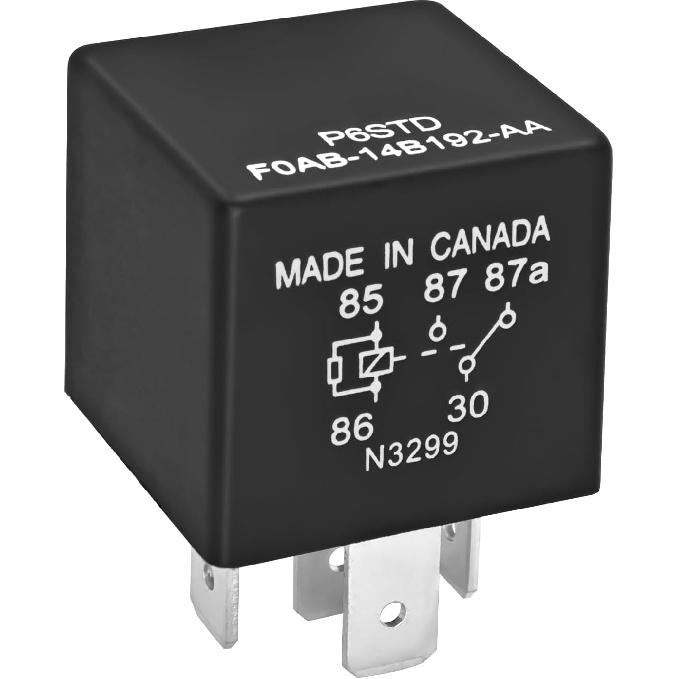 P6SDT FOAB-14B192-AA Automotive Relay (Pack Of 2) – 40A 12VDC 5-Pin OEM Replacement F0AB-14B192-AA RY116 For Ford Electrical Systems