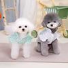 Polka Dot Pet Teddy Cat Puppy Dog Clothes Spring and Summer Thin Princess Wind Flying Sleeve Lining