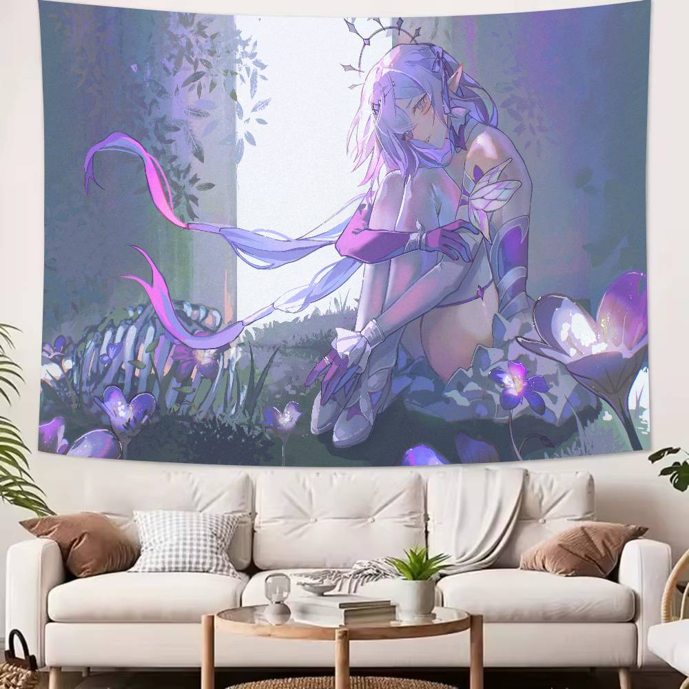 Pretty Hot Castorice Cool Honkai Star Rail Tapestry Popular Room Decoration Wall Tapestry Art Room Home Decor Wall Art Decor