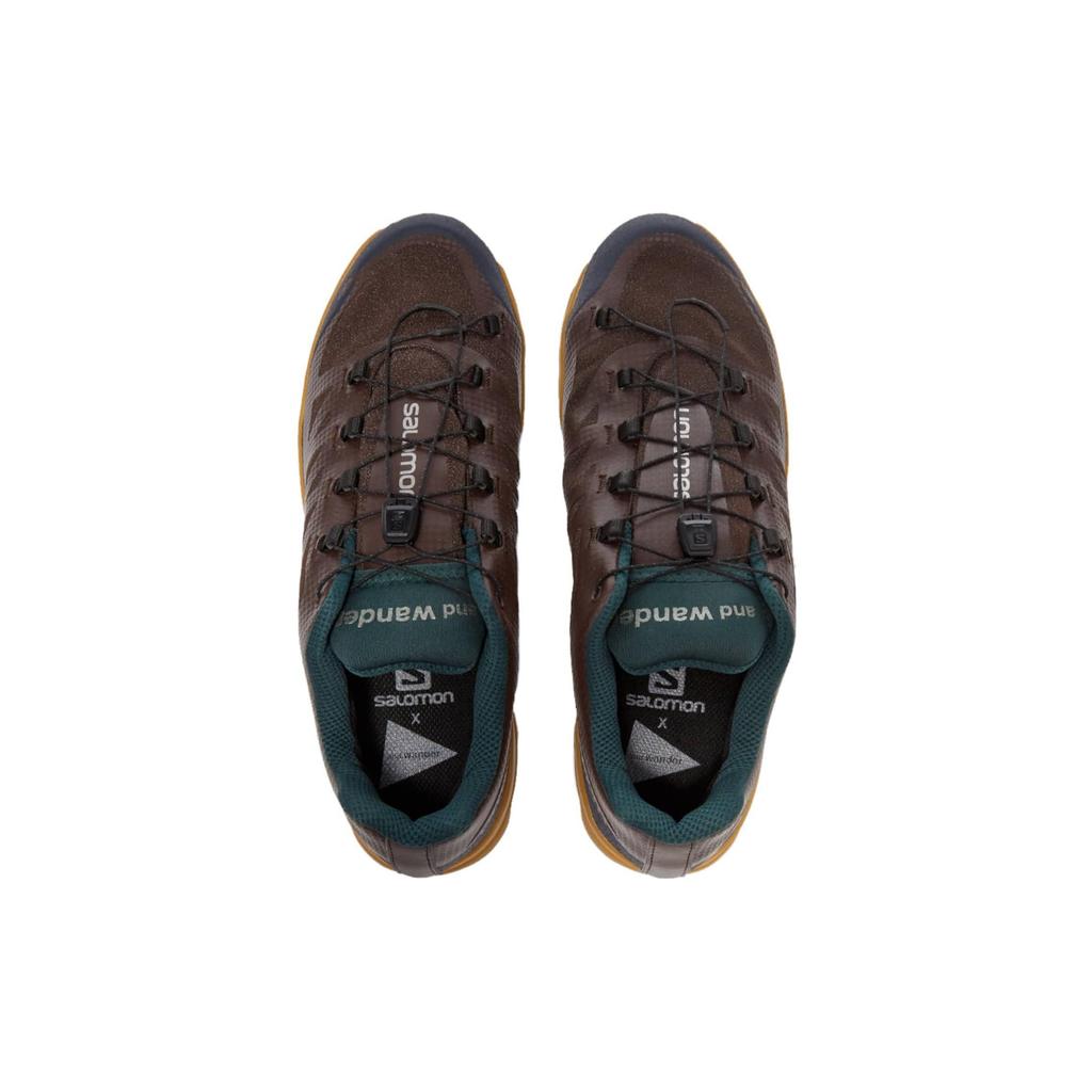 SALOMON Outpath GTX Slip Resistant Shock Absorbing Durable Low Top Outdoor Shoes Men Shoes Brown Yellow 5741278431050