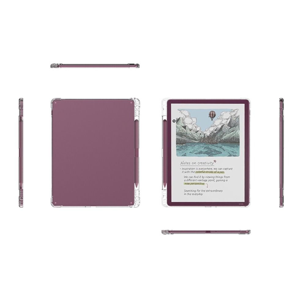 Měkké pouzdro z TPU pro čtečku e-knih s držákem na pero, odolné proti pádu, průhledné ochranné pouzdro s airbagem pro Kindle Scribe/Colorsoft 11 palců 2026
