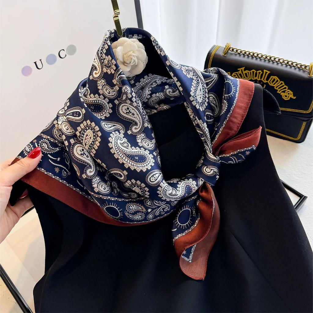100 % natural silk scarf Women Neck Scarfs Lady Foulard Kerchief Bandana Shawl Scarves Square Wrap High Quality Headband Hijab