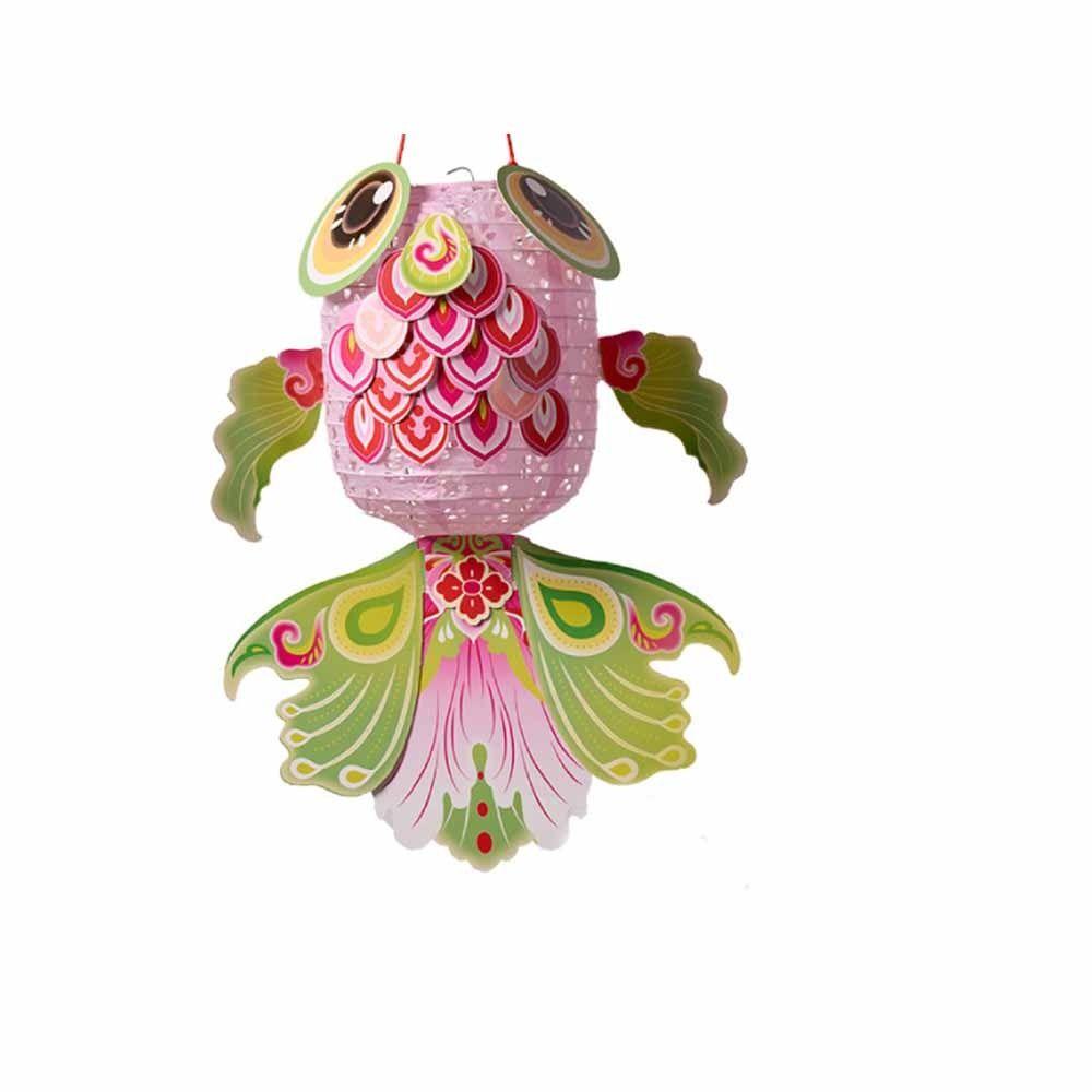 

Chinese Style Goldfish Lantern Good Luck New Year Lantern Material Kit Kids Gift розовый