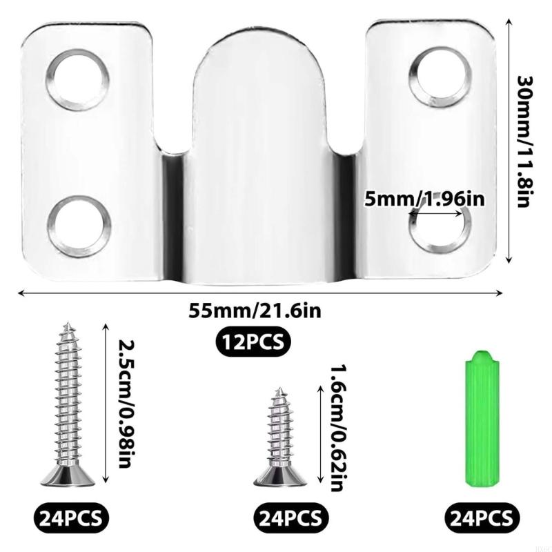 Reinforced Steel Frame Hanging Hardware with Expansion Tubes Screws for Wall HX6C