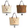 Plush Single Shoulder Bag Large Capacity Tote Handbag Notebook Phone Wallet Umbrella Sundries Pouch Shopping Party College