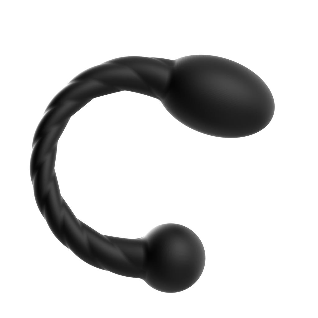 Unisex Prostate Massager with Double-Ended Design Soft & Curved for Comfortable Massage Experience