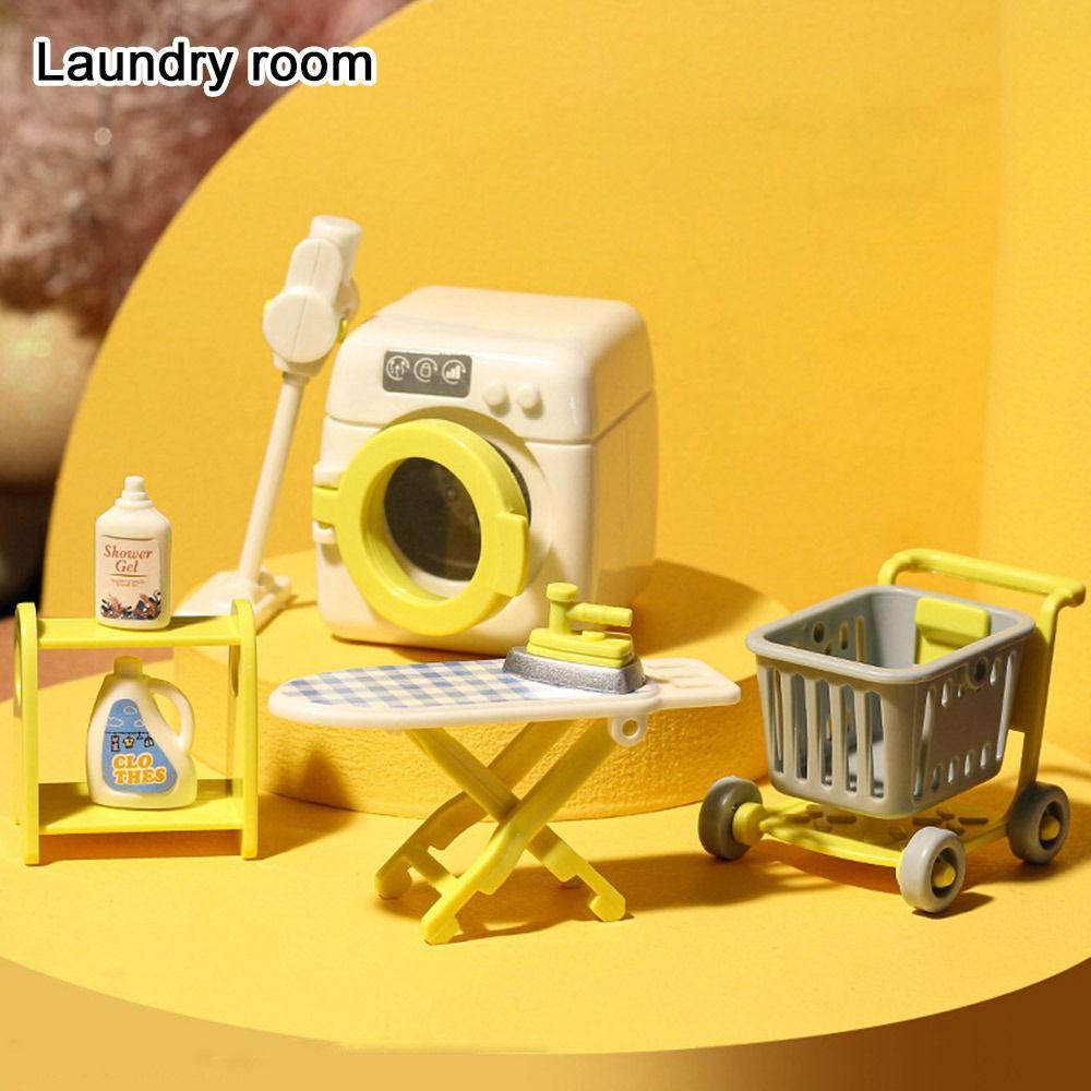 1/12 Wooden Decorative Plate Mini Chairs Model Toys New Doll House Decoration Dollhouse Decoration