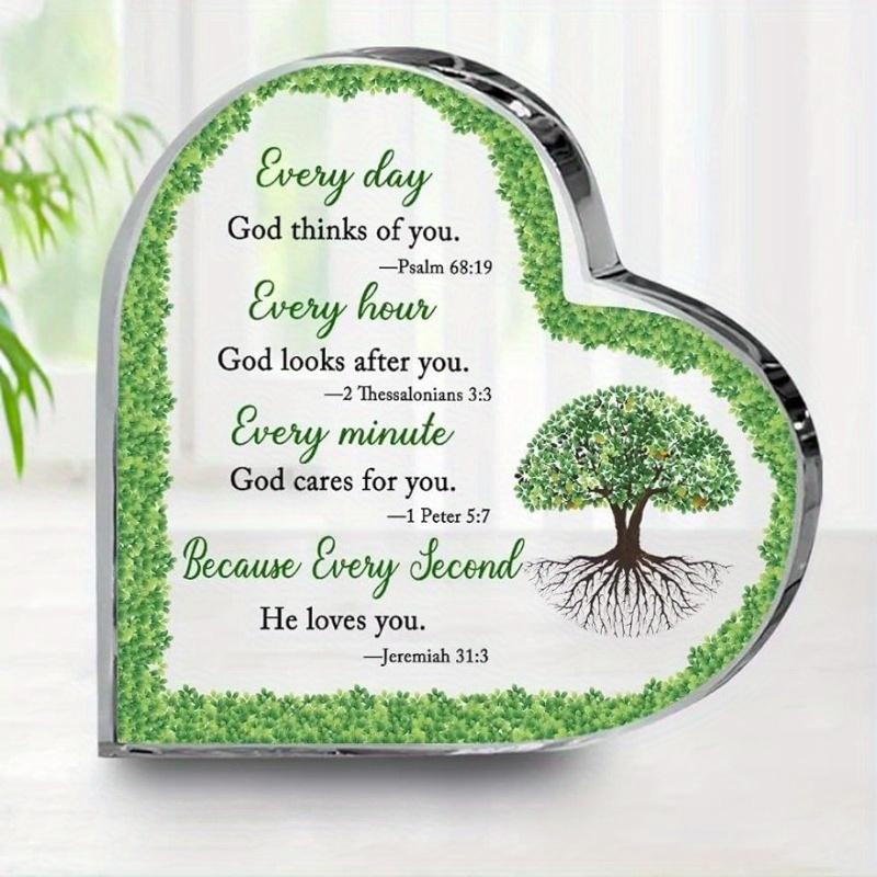 

Every Day is a New Beginning Tree of Life Plaque - Inspirational Heart Decor for Home & Office чистый