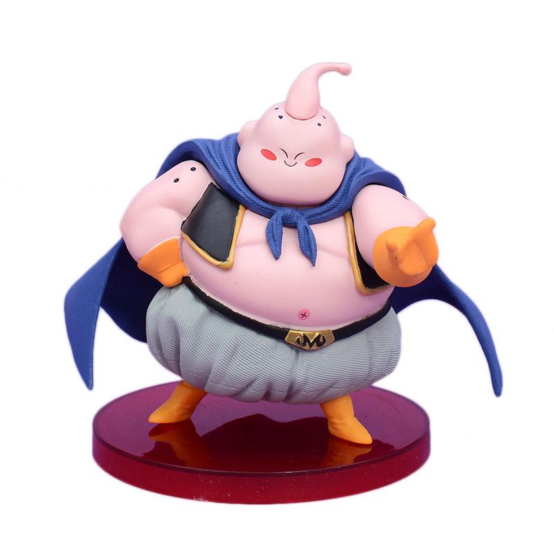 13cm Anime Dragon Ball Cute Fat Buou Pvc Model Car Ornament Desk Effigy Doll Toys Birthday Gift