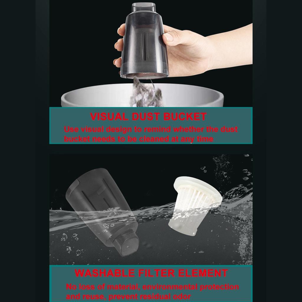 DC 7.4V 10000Pa Wireless Handheld Car Vacuum Cleaner For Desktop Home Car Interior Cleaning Mini Portable Auto Vaccum Cleaner 120W