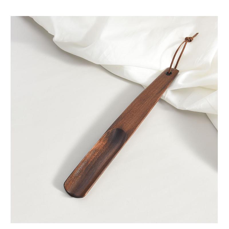 Walnut Solid Wood Long Handle Shoehorn - Shoe Lifter & Puller