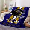 Baltimore Ravens Logo Aufdruck Flanelldecke Hohe Qualität Warm Bequem Decke für Alle Jahreszeiten Perfekt für Geschenke Heimdekoration