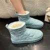 Fashion Female Booties Shoes New In Winter 2024 Ladies Ankle Snow Boots Spring Autumn Hot Large Size Warm Waterproof Non Slip Protective