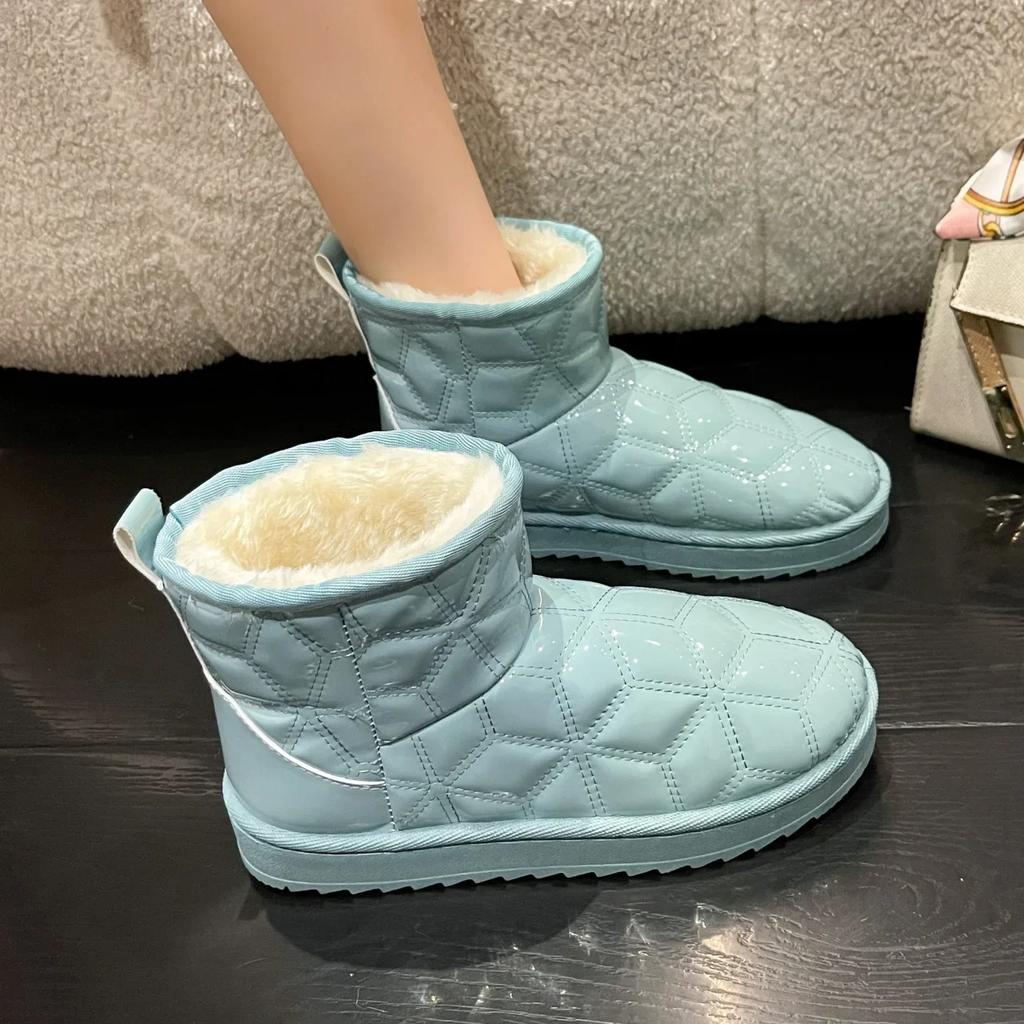 Fashion Female Booties Shoes New In Winter 2024 Ladies Ankle Snow Boots Spring Autumn Hot Large Size Warm Waterproof Non Slip Protective