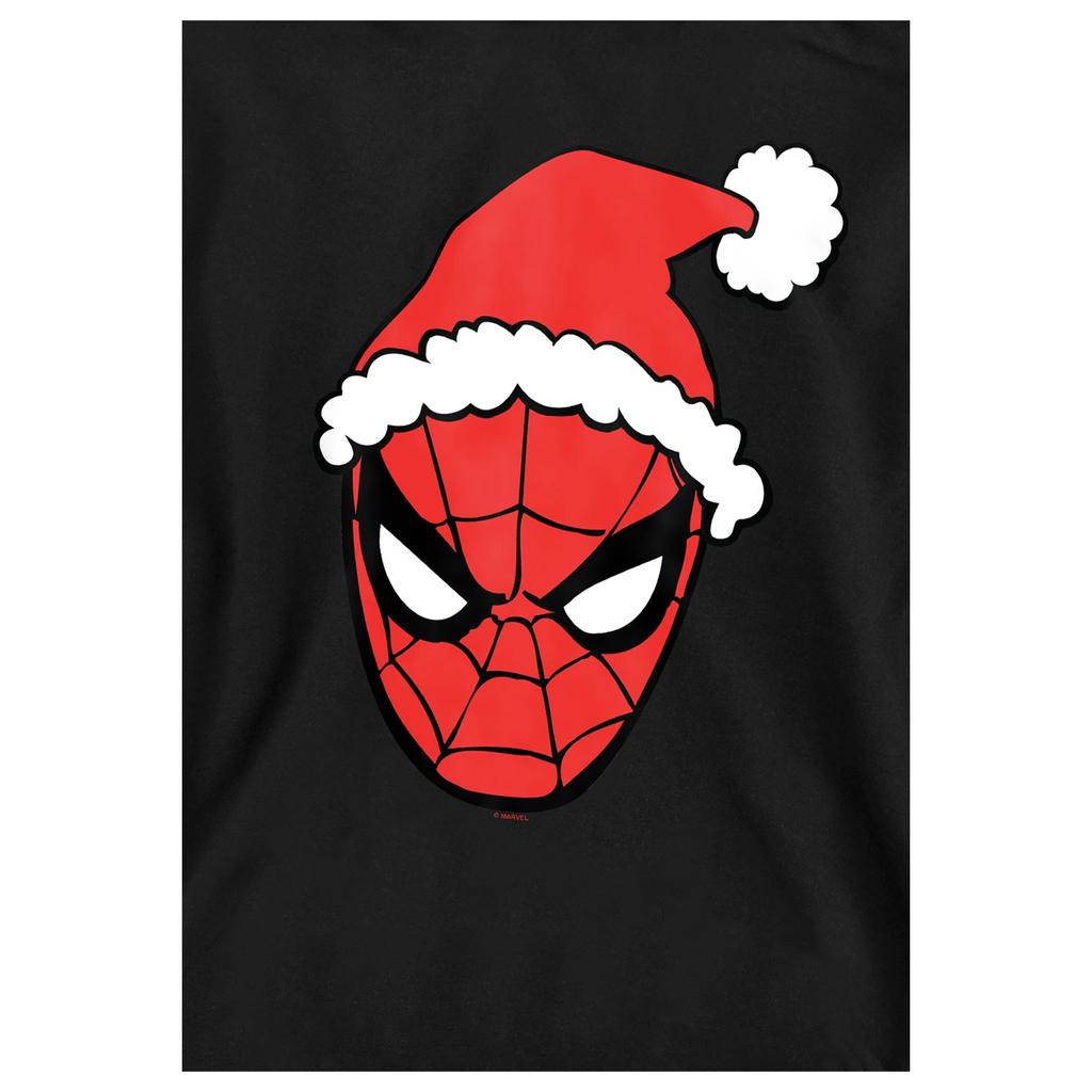 Spider-Man Childrens/Kids Santa Hat Pull Over Hoodie