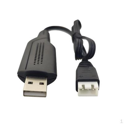 RC 7.4V Battery Charge Charging USB Cable Black