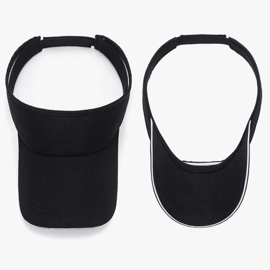 Sun Hat Topless Design Wide Brim UV Protection Elastic Fit Exercise Hat Adjustable Headband Outdoor Sports Hat