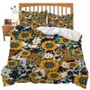 Sunflower Duvet Cover Set Sea Turtle Comforter Cover Set Kids Soft Polyester Quilt Covers With 2 Pillow Cases Floral Bedding