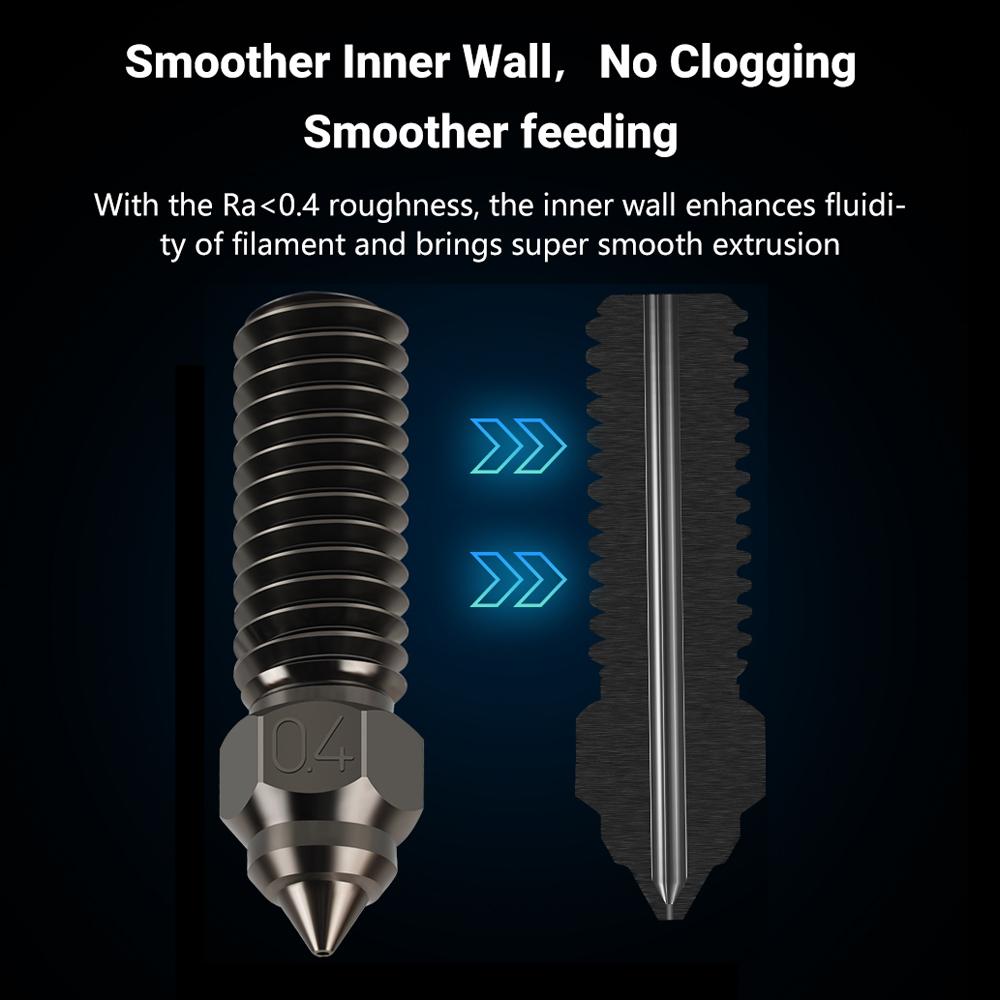 Nozzles For Creality Ender 3 V3 KE/ K1/ K1 Max/ CR-M4 High Quality Brass Copper Plated Hardened Steel Bimetal Volcano Nozzle