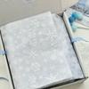 10 Sheets 50x35cm Bowknot Tissue Paper Gift Wrapping Paper Silver Snowflake Strawberry Flower Bouquet Packaging Decoration Paper