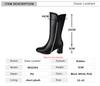 Fashion 2025 Spring Autumn Fashion Princess Lolita Wedding Party Shoes Mid Long Boots  White Pink Lace Zip Mid Long Mid Heels Boots Fema