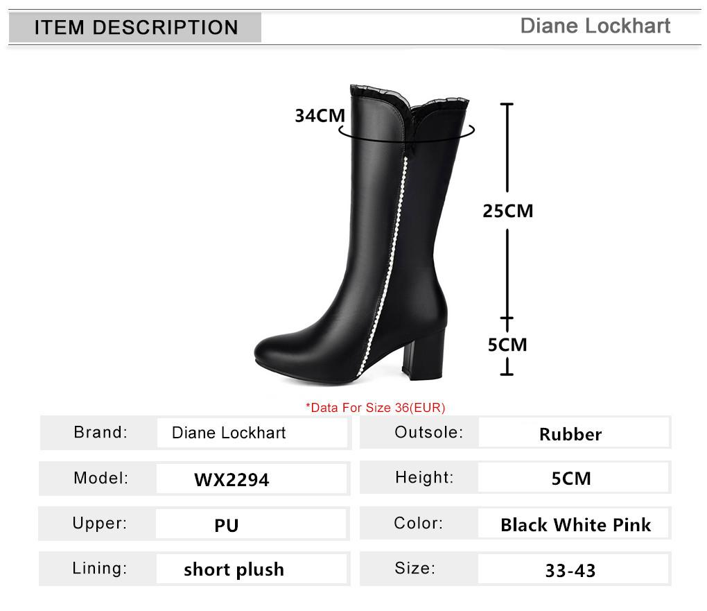 Fashion 2025 Spring Autumn Fashion Princess Lolita Wedding Party Shoes Mid Long Boots  White Pink Lace Zip Mid Long Mid Heels Boots Fema