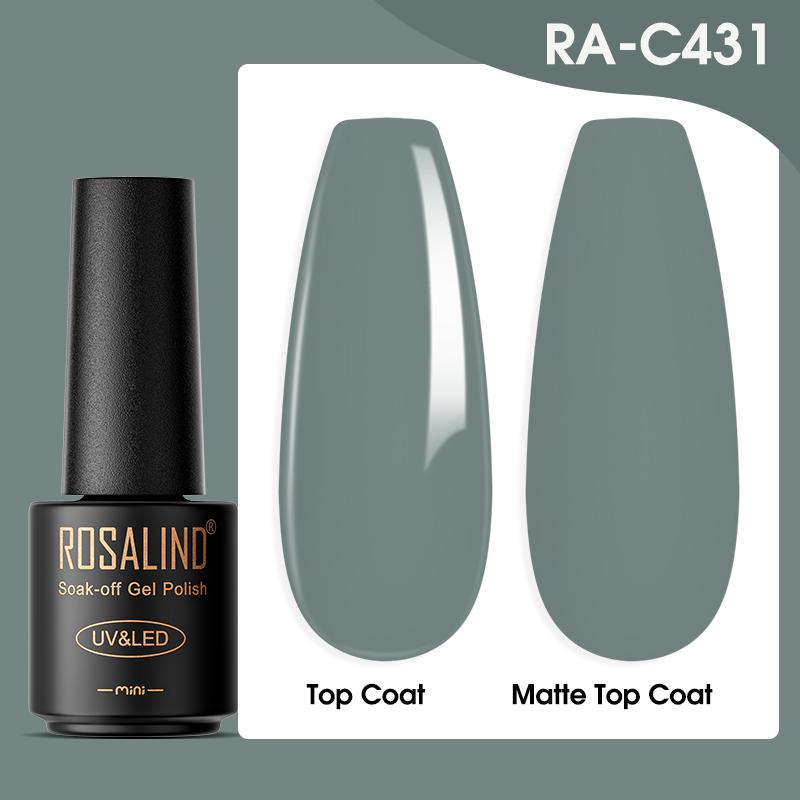 ROSALIND 7 ml Gel-Lack, Lak-Gel-Nagellack, graue Serie, UV-LED-Soak-off-Acryl-Nagelkunst