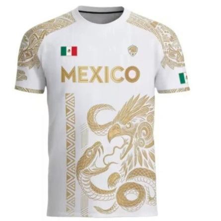 Kurzarm-T-Shirt im Mexiko-Design mit traditionellem Adler & Schlange Grafik